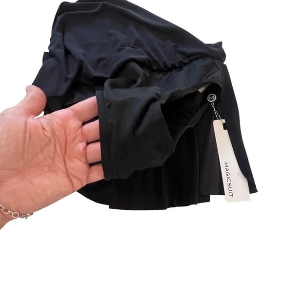 NWOT Miraclesuit Magicsuit Solids Jersey Tennis Swimsuit Skirt size 8 skort - Picture 6 of 16